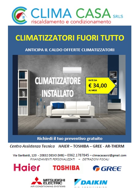 offerta climatizzatori Lissone 2018